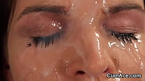 hd игривая красотка получает камшот на лицо глотая весь сок porn