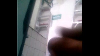 hd girl who takes care of the bathroom sees me masturbating porn