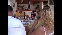 hd at lunch table a dinner turns into an orgy porn
