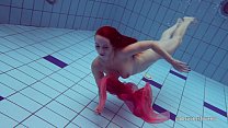 hd redhead in the pool porn