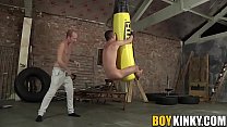 hd two skinny dudes have nasty fun in the creepy sex dungeon porn