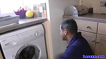hd stockinged english cougar fucking plumber porn