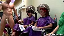 hd cfnm party in the hairy salon porn