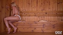 hd serbian sauna lover cherry kiss sucks a dick in a gloryhole porn