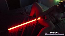hd may the 4th be with you star wars bbw toy play and light saber bating porn