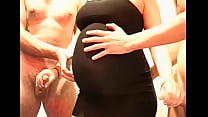 hd pregnant in black dress gangbang porn