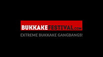 hd bukkake party goes crazy with two cock devouring milf sluts porn