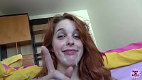 hd pov cock sucking redhead takes facial porn