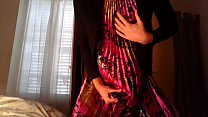 hd amateur cross dresser in a cute flower dress and sexy black blazer teasing and masturbating porn