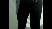 hd black celeste crossdresser big ass in black yoga pants porn