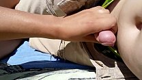hd gagging girl masturbates boyfriend on a public beach porn