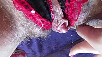 hd real dripping wet orgasm in close up with huge erected clitoris in panties porn