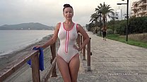 hd wet transparent swimsuit in public porn