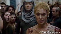 hd lena headey nude walk of shame in game of thrones porn