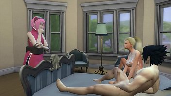 hd sakura finds her friend ino with her husband sasuke marriage room naruto porn porn