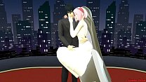 hd serena sakuras wedding part me hentai netorare newlyweds take pictures with eyes covered a wife silly husband porn