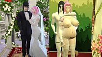 hd th sakuras wedding part 4 naruto hentai obedient and domesticated wife pregnant from their houses in front of her porn