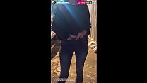 hd on the street teenager plays in public on instagram live with boobs appearing they honked at the sight melina bloom porn