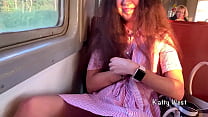 hd the girl 18 yo showed her panties on the train and jerked off a dick to a stranger in public porn