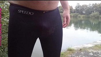 hd jungle speedo urinating at the canal outdoor fun porn