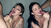 hd ブラジルの熟女の女の子は熱いブロンドといたずらなブルネットとたくさんの肛門とカップルを交換します porn