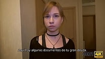 hd debt4k teen debtor pays off debts using cute mouth and vagina porn