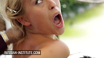 hd lola reve gorgeous french blonde outdoor threesome porn
