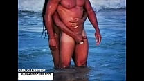 hd deliciously fucking down on the beach with healed male porn
