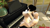 hd slave maids episode 2 chichi milk husband goku calls his beautiful wife to see how her work is going but the boss is porn