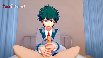 hd boku no hero yaoi deku bakugou first time in the infirmary handjob and anal with cum inside porn