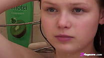 hd long hair amateur girl bianca 19 has a private moment in the bathroom porn