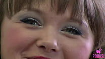 hd cute curly haired coed sasha opens wide to show off her pink pussy porn