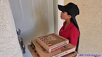 hd two horny teens ordered some pizza and fucked this sexy asian delivery girl porn