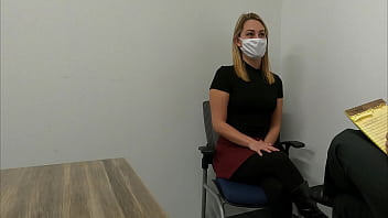 hd girl gives new boss a blowjob during job interview porn