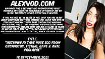 hd hotkinkyjo take huge egg from organotoy fisting gape anal prolapse porn