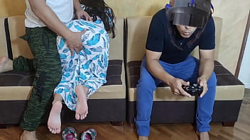 hd i hope my boyfriend starts playing virtual reality games to cheat him with his best friend who has the biggest cock porn