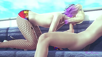hd jungle suicide squad yaoi observe harley quinn femboy skills with her hand and mouth sissy japanese asian manga porn
