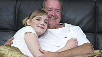 hd sexy blonde bends over to get fucked by grandpa big cock porn
