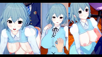 hd eroge koikatsu touhou tatara small umbrella and boobs rubbed h 3dcg big breasts anime video touhou project hentai porn