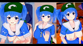 hd eroge koikatsu touhou kawashiros boobs rubbed h 3dcg big breasts anime video touhou project hentai game toho porn