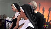 hd two naughty nuns get surprised with big hard cocks porn