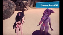 hd 몬스터 걸 아일랜드 월간 변태 게임 ep13 해변에서 가슴이 커지는 핫 스마일 소녀의 변신 변신 발견 porn