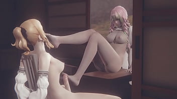 hd توماس demon slayer hentai futanari mitsuri kanroji blowjob and footjob to futa japanese asian manga anime game porn porn