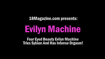 hd four eyed beauty evilyn machine tries sybian and has intense orgasm porn
