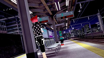 hd and femboy deku gets publicly fucked at trainstation porn