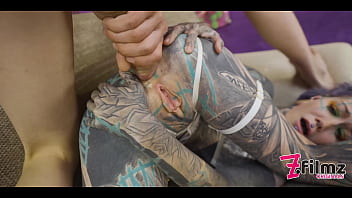 hd tattoo girl get anal fucked balls deep with 0 pussy porn
