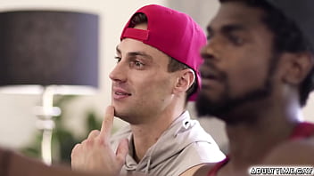 hd devin trez and damien white are in the couch when devin show to damien his sexy toy that feels so real they try it porn