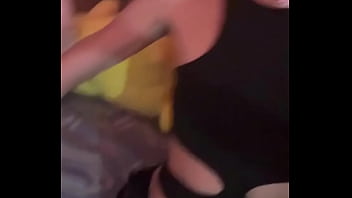 hd hug young sissy tgirl crossdressing in sexy black cheerleader outfit porn