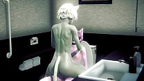 hd ᴡɪᴛʜ furry yaoi grey cat boy and pink cat boy sex in public toilet sissy crossdress japanese asian manga anime film porn