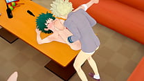 hd rhoades my hero academia yaoi bakugou fucks deku in a karaoke while uraraka looks on manga anime porn hardsex porn